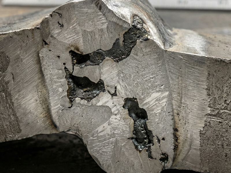 inclusão de escória em soldas