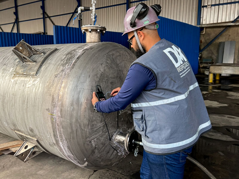 inspeção em vasos de pressão