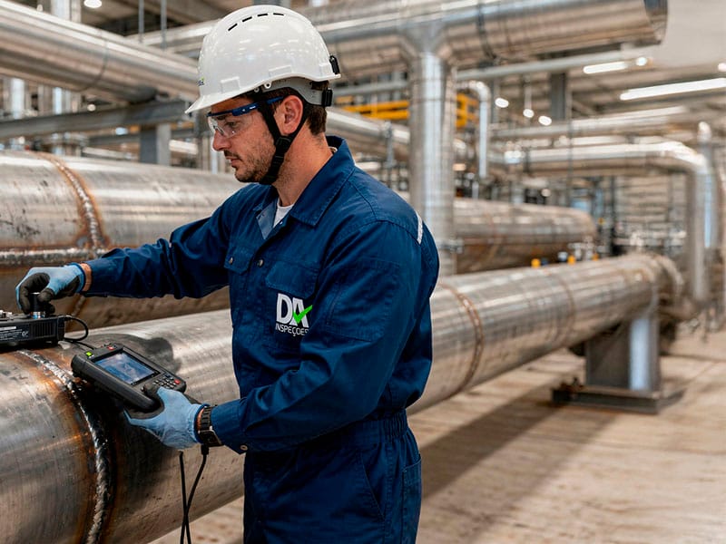 inspeção de soldagem