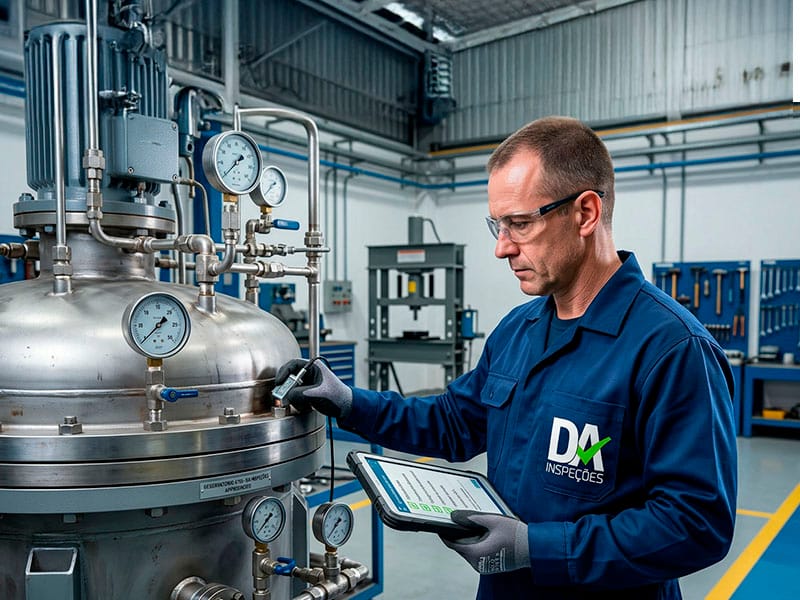 Inspeção em vaso de pressão