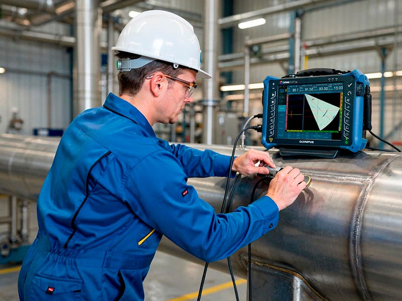 inspeção de soldas