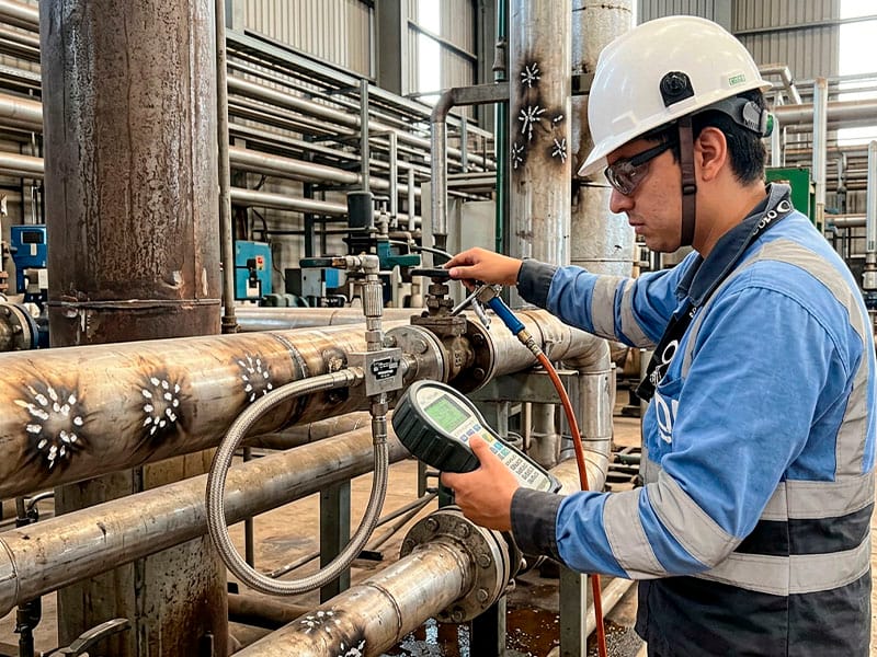 teste de estanqueidade industrial