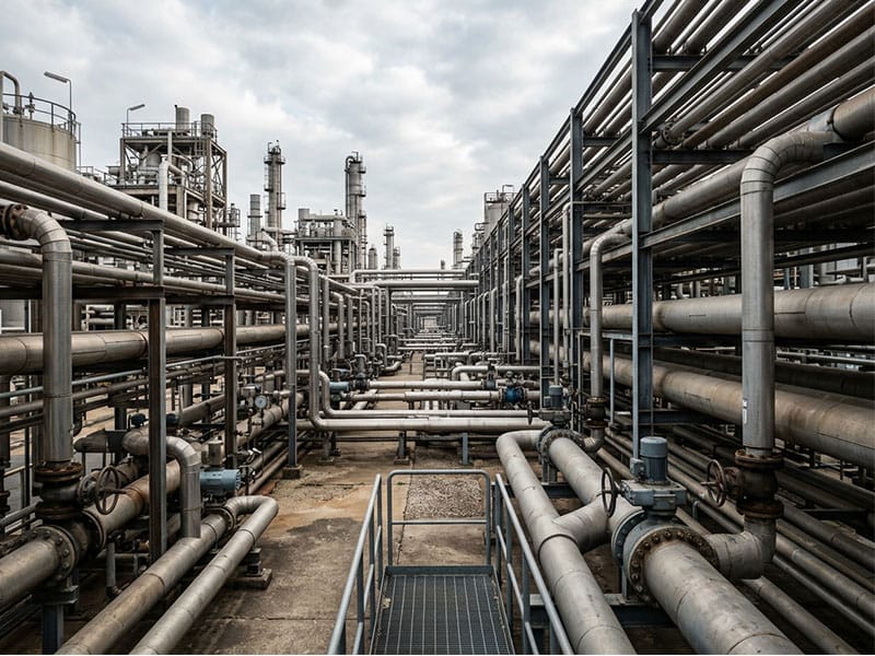 inspeção industrial em tubulações